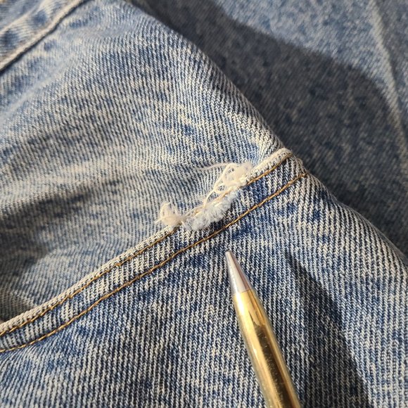 Vtg 90s Tommy Hilfiger Traditional Classic Denim Jeans Size 34 x 32 Made/USA - Picture 8 of 10